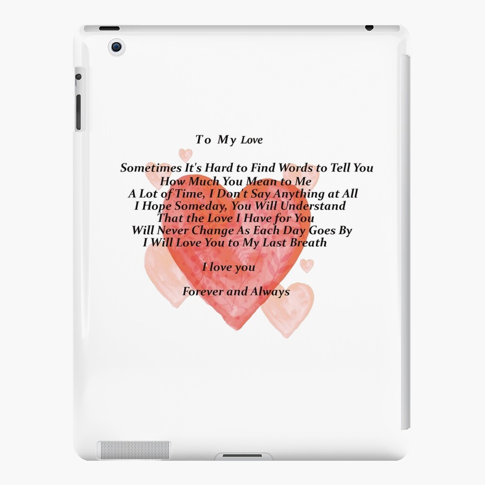 To My Love Forever and Always Love You Poster for Sale by Rowena