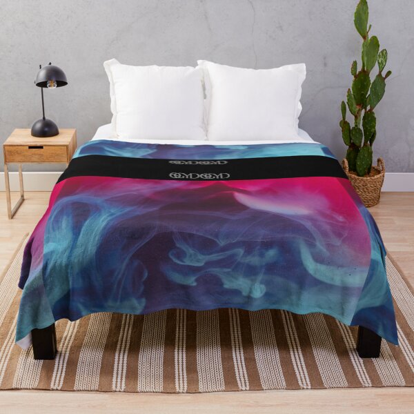 Item preview, Colored Smoke Red Blue Teal Purple Clouds Wavy Print designed and sold by NoGrayDays1.
