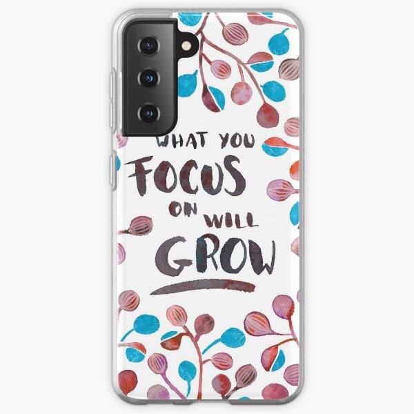 What you focus on will grow - Fall Palette Samsung Galaxy Soft Case