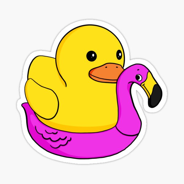 Summer Rubber Duck Sticker