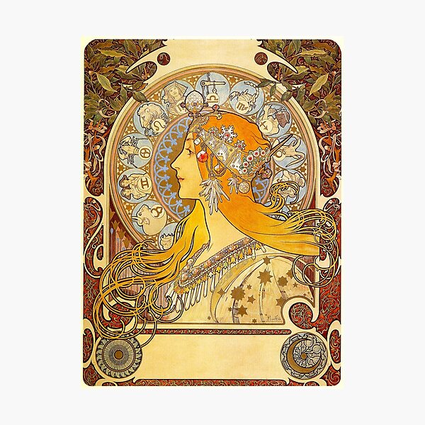 Item preview, Alphonse Mucha - Zodiac designed and sold by irinatsy.