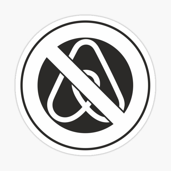 NO AIRBNB Sticker