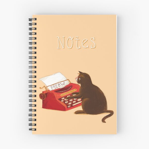 Item preview, Cat types meow on typewriter designed and sold by mirllustration.