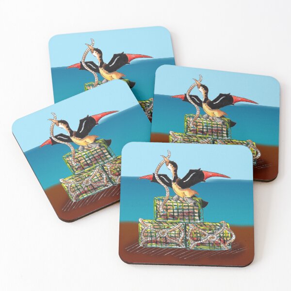 Item preview, Captura de langosta (en los muelles) designed and sold by KOKeefeArt.