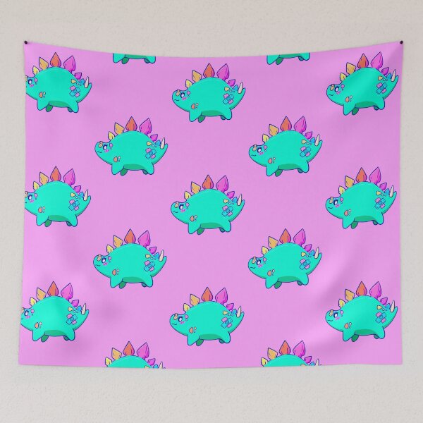Item preview, Teal Rainbow Stegosaurus  designed and sold by smolartistalyx.