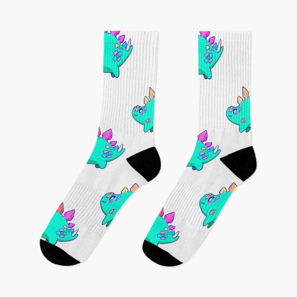Item preview, Teal Rainbow Stegosaurus  designed and sold by smolartistalyx.