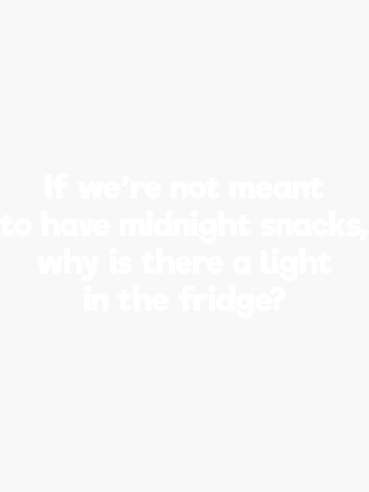 "Midnight Snacks" Sticker by divebargraphics Redbubble