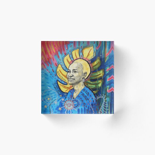 Freedom - The Lion and the Lamb Acrylic Block