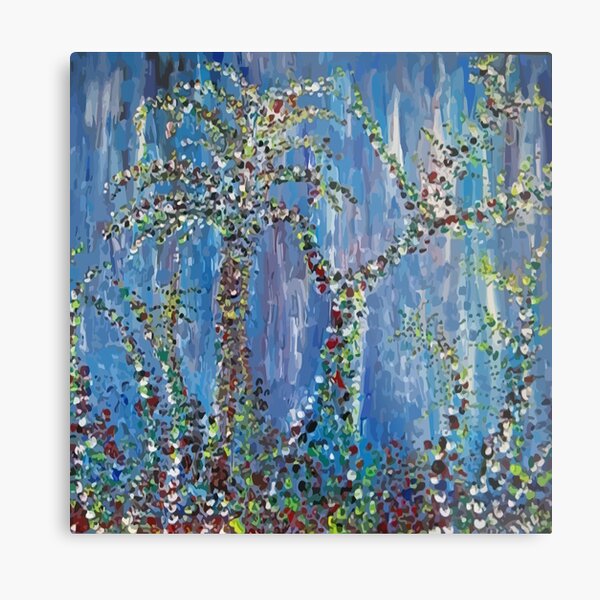 Petal Power - art by LeahG Metal Print
