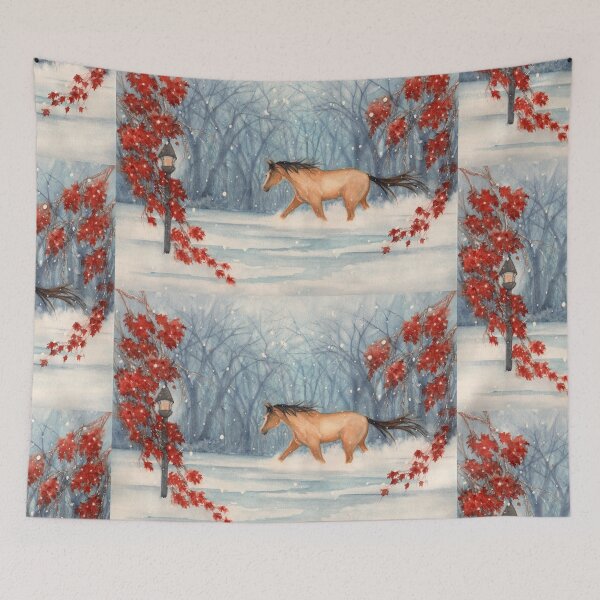 Item preview, Winter's Eve - Coming Home to the Barn  designed and sold by JanineRileyArt.