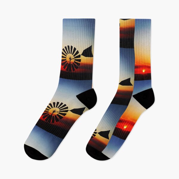 Item preview, Windmill sunset  designed and sold by Rebeccadalton.