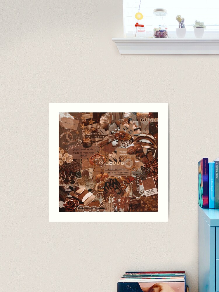 Brown Aesthetic Art Prints for Sale