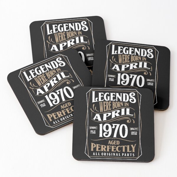 Item preview, 50th Birthday Legends Were Born In April 1970 Aged Perfectly designed and sold by RicardoTito.