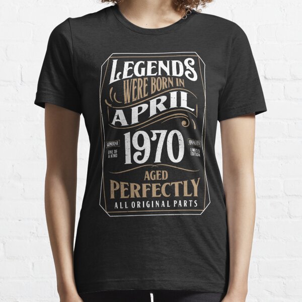 Vintage 50th Birthday April 1970 Sports Gift' Women's T-Shirt