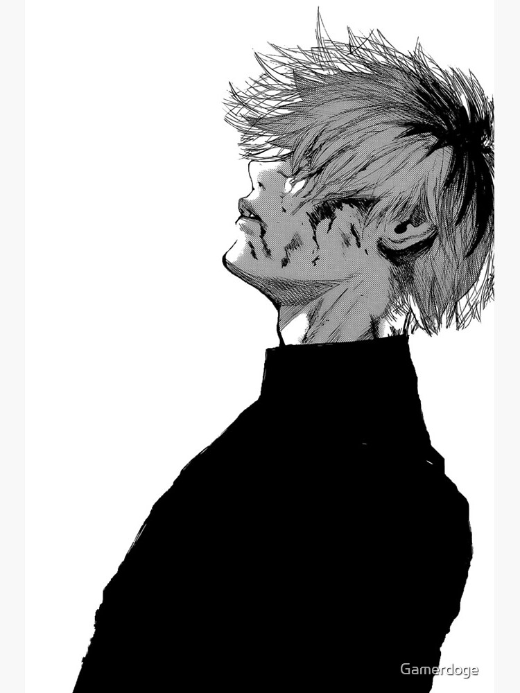 Depressed Ken Kaneki Art Board Print By Gamerdoge Redbubble