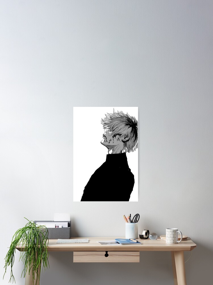 Depressed Ken Kaneki Poster By Gamerdoge Redbubble