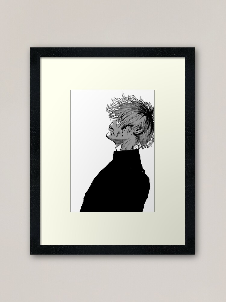 Depressed Ken Kaneki Framed Art Print By Gamerdoge Redbubble