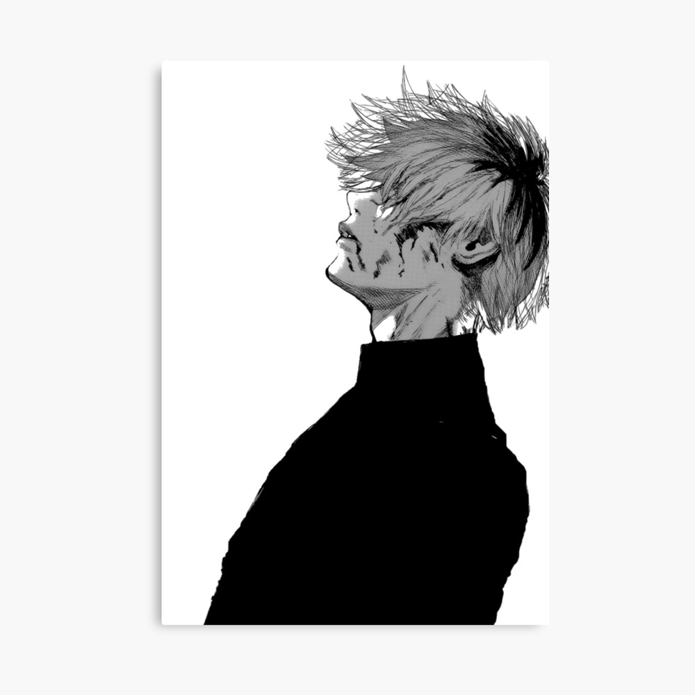 Depressed Ken Kaneki Canvas Print By Gamerdoge Redbubble