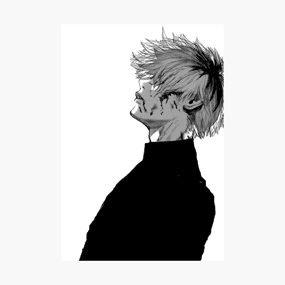 Depressed Ken Kaneki Poster By Gamerdoge Redbubble