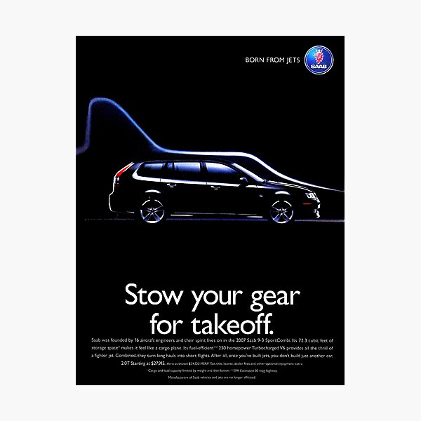 SAAB 9-3 SPORT WAGON Photographic Print