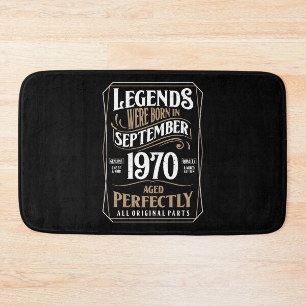 Item preview, 50th Birthday Legends Were Born In September 1970 Aged Perfectly designed and sold by RicardoTito.