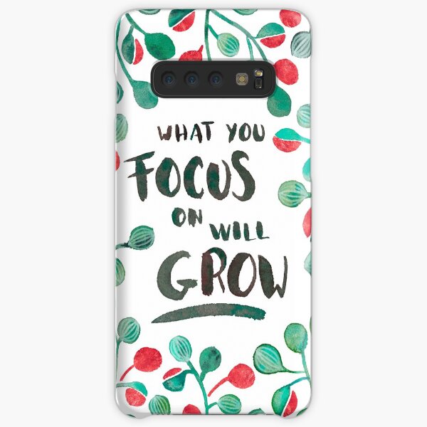 What you focus on will grow - Sage & Bronze palette Samsung Galaxy Snap Case
