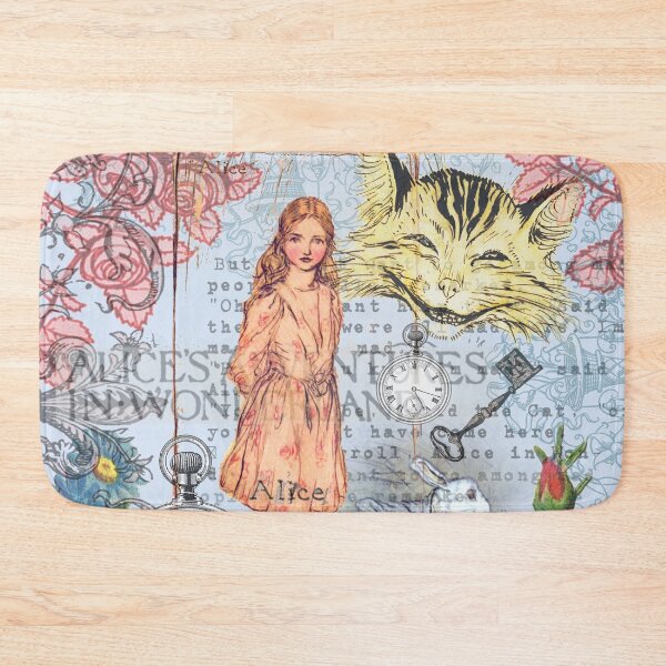 Item preview, Alice in Wonderland Cheshire Cat Art Print White Rabbit designed and sold by antiqueart.