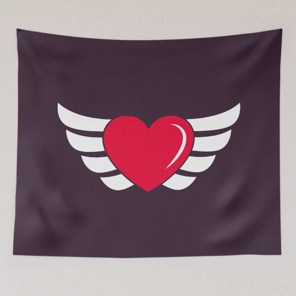 Item preview, heart with wings designed and sold by Starstacks.