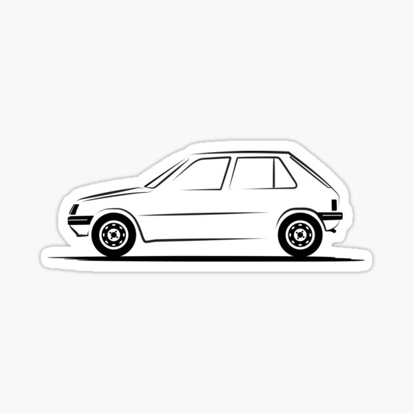 Peugeot 205 Noir Sticker