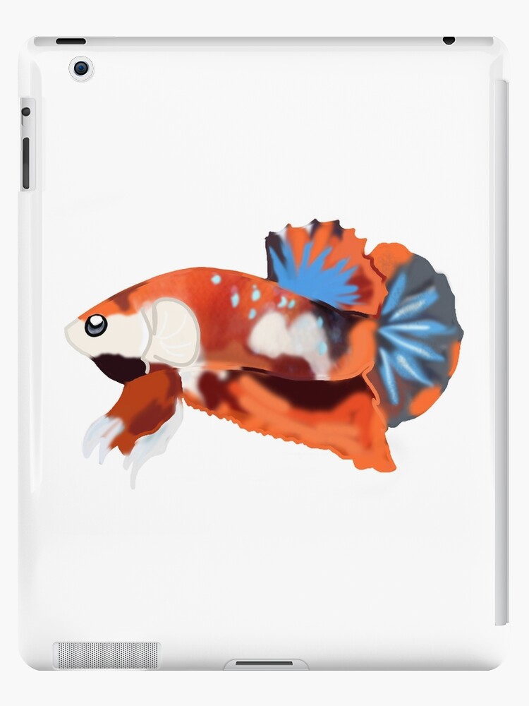 Galaxy Plakat Halfmoon Koi Betta Ipad Case Skin By Iyuda Redbubble