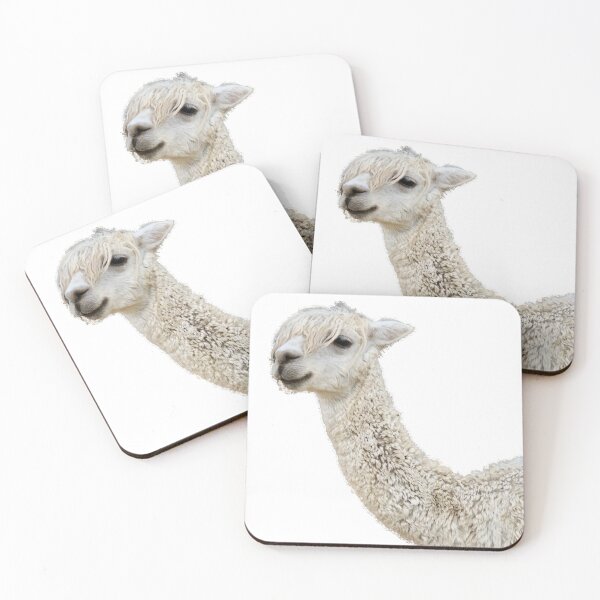 Item preview, smiling alpaca designed and sold by peachthomas.