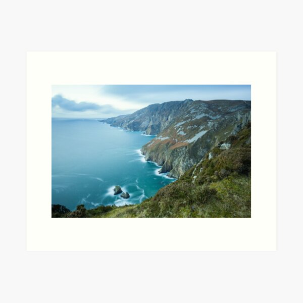 Slieve League sea cliffs in Co. Donegal Art Print