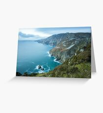 Slieve League sea cliffs in Co. Donegal Greeting Card