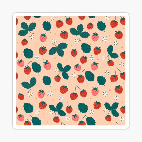 Strawberry Patch Sticker