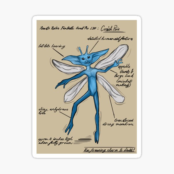 Cornish Pixie Sticker