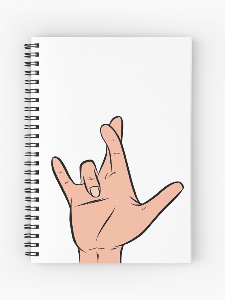 I Really Love You In Asl I Spiral Notebook By Rmcbuckeye Redbubble