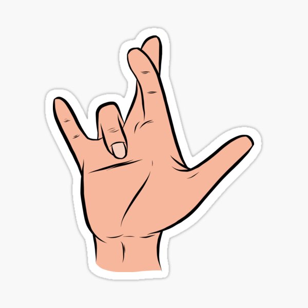 I Really Love You in ASL: I Sticker