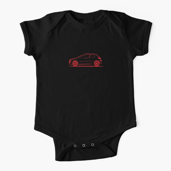 Peugeot 206 White Baby One Piece By Azoid Redbubble