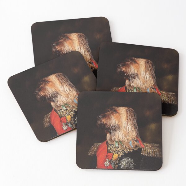 Item preview, Eldgja the Briard. Custom renaissance pet portrait designed and sold by PimpMyPet.