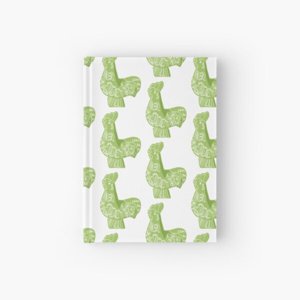 Green Dala Rooster Hardcover Journal