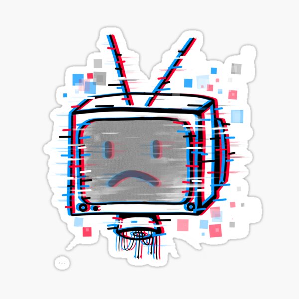 Glitching Tv-head by SarebearDraws