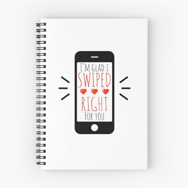 Item preview, Glad I Swiped Right designed and sold by SquidAndBear.