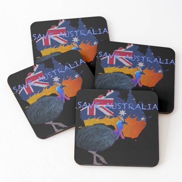 Item preview, Save Australia Cassowary designed and sold by Alexandra Hall-Pinner Lee (Lex Lee Art).