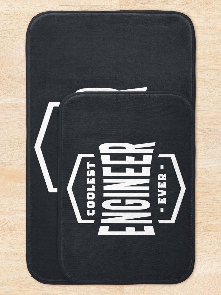 Thumbnail 5 of 6, Bath Mat, Engineer Work Job Title Gift designed and sold by cidolopez.