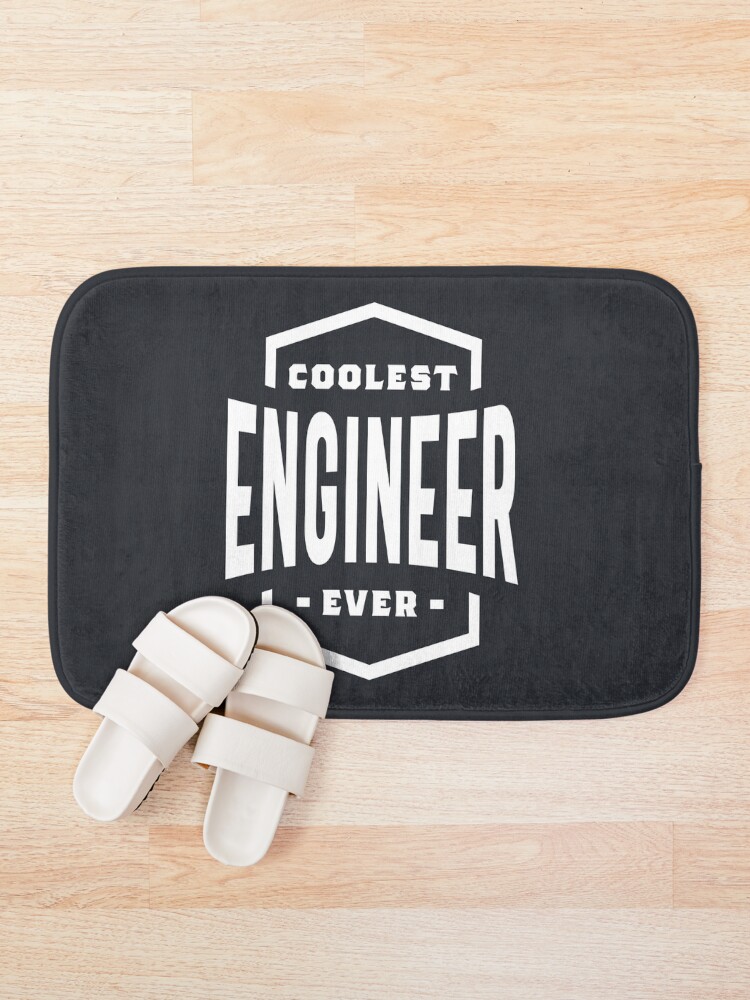 Thumbnail 1 of 6, Bath Mat, Engineer Work Job Title Gift designed and sold by cidolopez.