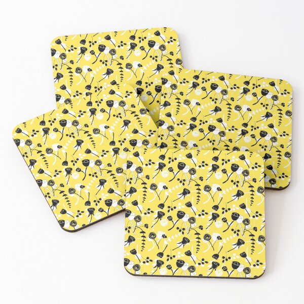 Item preview, Scattered Flowers in Yellow designed and sold by BarbaraCDesigns.