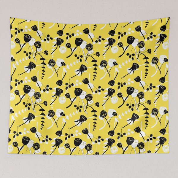 Item preview, Scattered Flowers in Yellow designed and sold by BarbaraCDesigns.