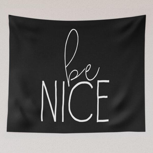 Item preview, Be Nice, Inspirational phrase designed and sold by wellnessrushop.