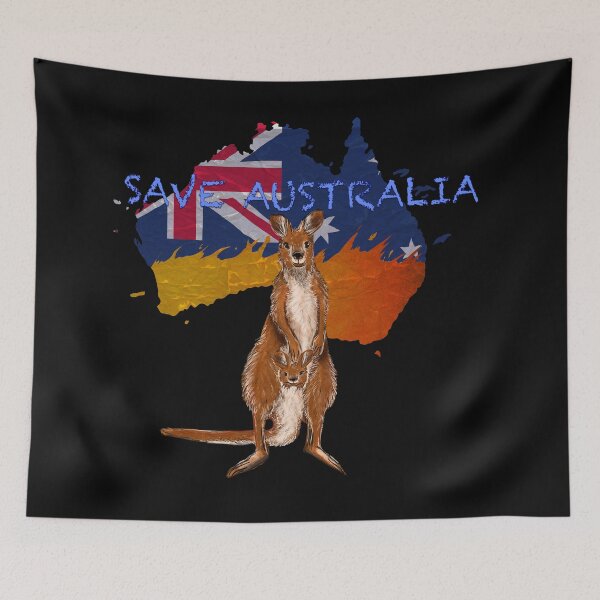 Item preview, Save Australia Kangaroo designed and sold by Alexandra Hall-Pinner Lee (Lex Lee Art).