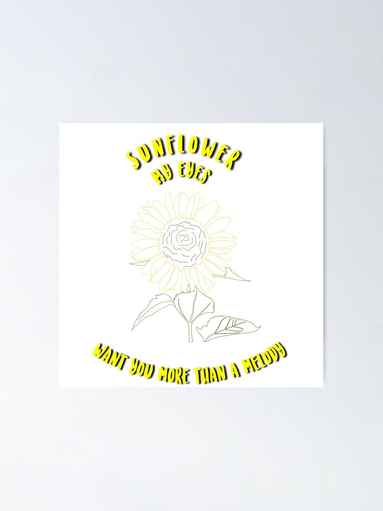 "Harry Styles Sunflower Vol. 6 Lyrics" Poster for Sale by ashstyles